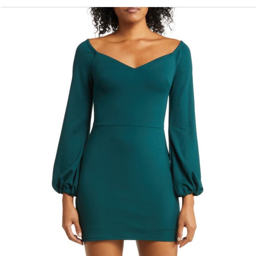 Dress The Population Esperanza long sleeve bodycon mini dress